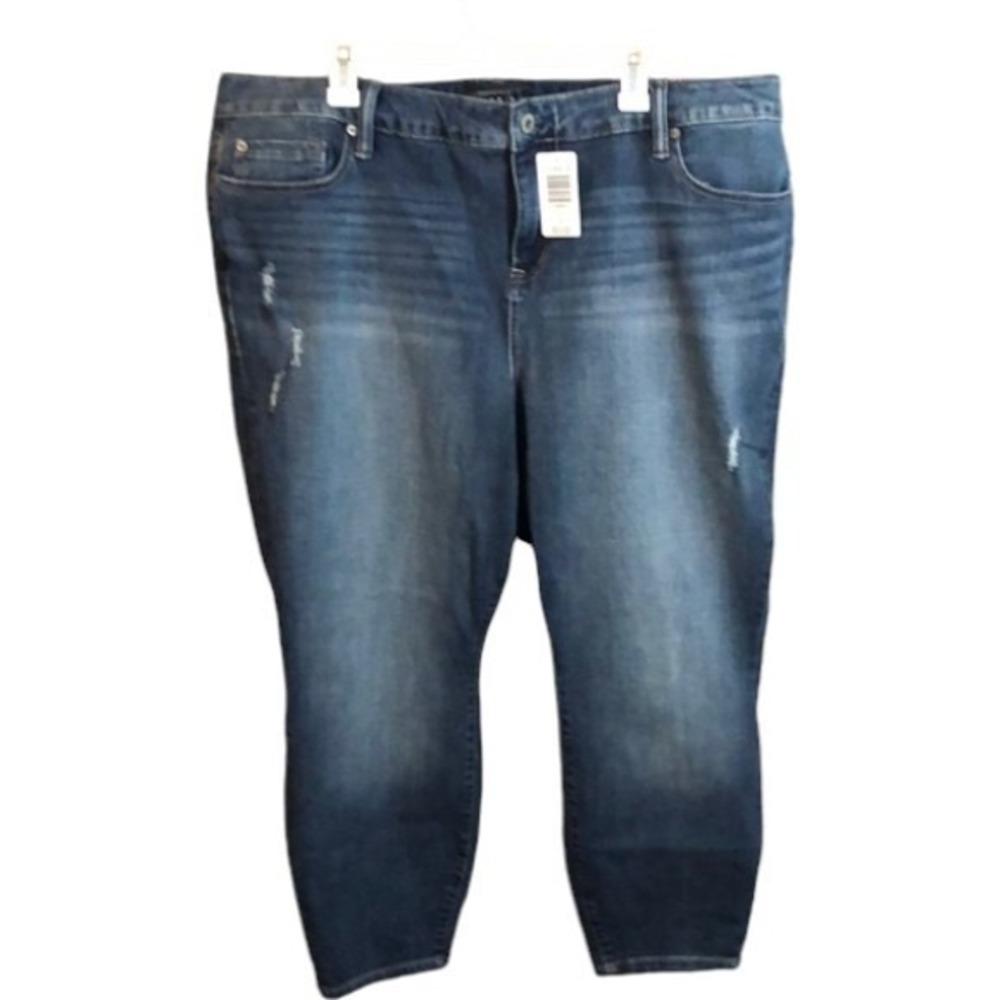 NEW PLUS Size 26 S Torrid Premium Ultra Stretch High-Rise Curvy Blue Jeans Short